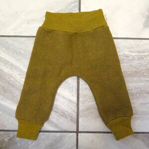 Disana Wool Fleece Baby Pants Gold size 6-12 months